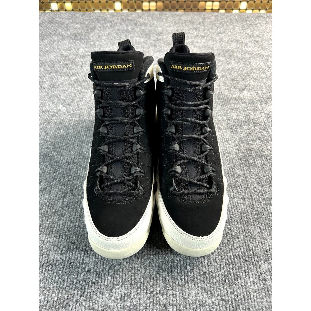 Nike Air Jordan 9 Retro City Of Flight Black White Gold GS Size 6Y W7 - Picture 4 of 12